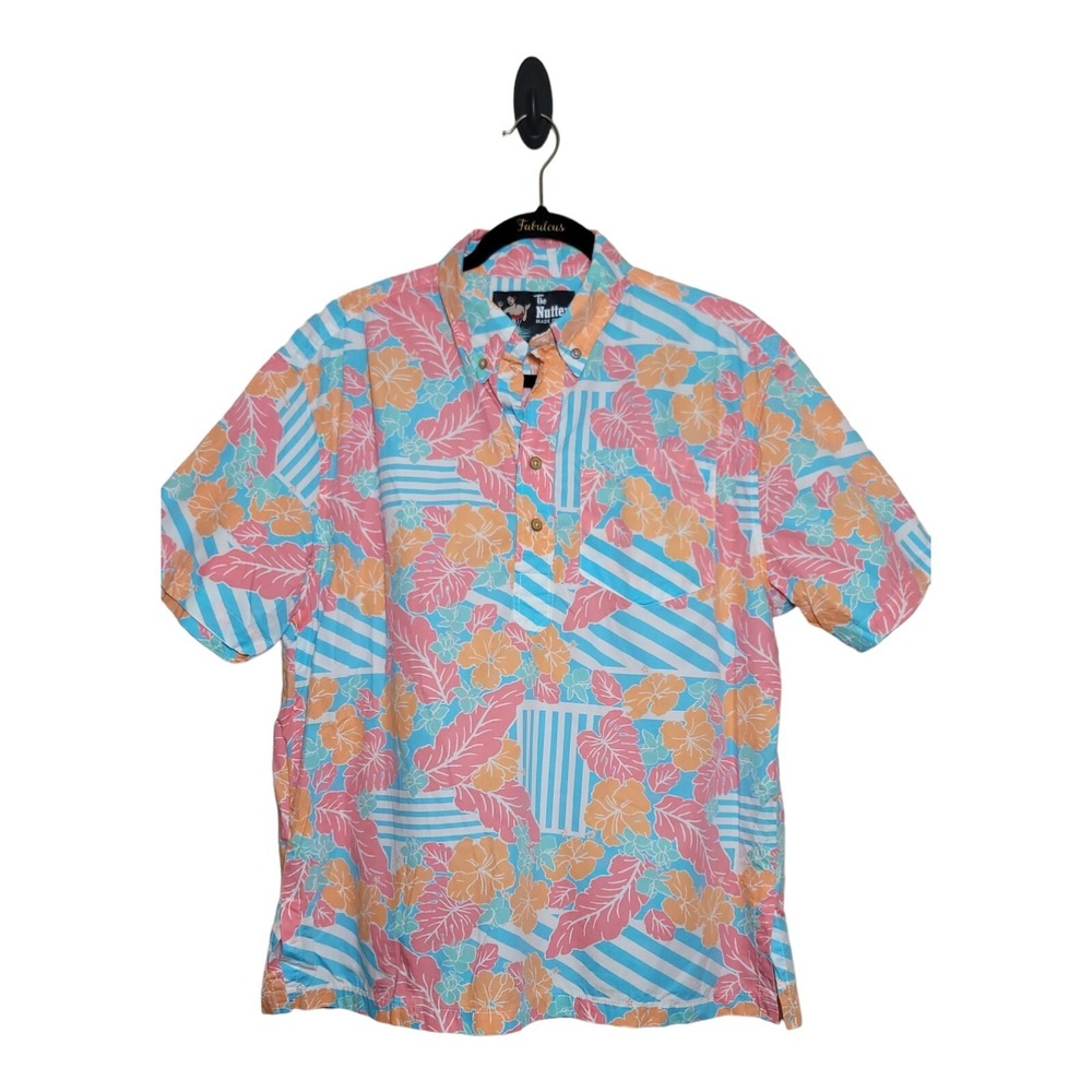 The Nutter Shirt Men's‎ Medium Hawaiian Tropical Short Sleeve